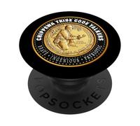 Fond du Lac Banda del Lago Superior Chippewa Tribe Code Talker PopSockets PopGrip Adhesivo