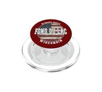Fond du Lac Wisconsin, Bandera Americana Vintage PopSockets PopGrip para MagSafe