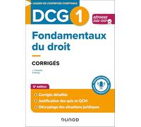 Fondamentaux du droit DCG 1: Corrigés