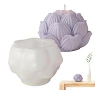 Fondant Formas de Fondant, Molde de Vela Flor | Molde de Jabón de Flor,Molde Artesanía Resina Epoxy, Molde de Silicona para Vela Decoración Casa, Moldes de Velas Perfumadas, Molde de Resina