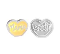 Fondant Molds, Mothers Day Silicone Mold, Food-Grade Heart Craft Tool for Baking Decoration, Creative Postre Shaping Accessory for Special Celebrations and Gift Making