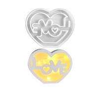 Fondant Molds Set, Mother's Day Silicone Mold, 4,3 x 3,5 in Heart-Shaped Craft Tool, Food-Grade Material, Easy Release Design for Parties, Rooms, Home Decoration, Present Making