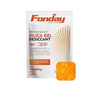 Fonday Premium Moisture Indicating Silica Gel Desiccant Beads Orange to Green (Industry Standard 3-5 mm) - Rechargeable