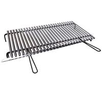 FONDERIA BONGIOVANNI Rejilla de acero inoxidable para barbacoa con recuperación de aceites - (100 x 50 cm)