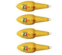Fonderia Roma Plastificato Anello Roccotop plastificado Anillo INOX, Otros, Amarillo, 150 Gr