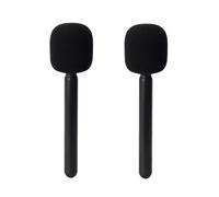 FONDFRAMORY Soporte de micrófono para micrófono DJI 1/2, mango de micrófono de entrevista para Rode Wireless GO I/II/ME/Pro, adaptador de mano para micrófono Lavalier inalámbrico con cubierta de