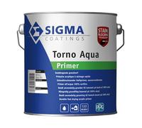 Fondo al agua Sigma Torno Aqua Primer 1 litro color blanco para madera, yeso, hormigón y PVC (rígido). Producto multifunción, imprimación, intermedia, acabado para interiores y exteriores.