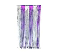 Fondo Con Flecos Cortinas con flecos de lámina arcoíris, decoraciones for fiestas, serpentinas metálicas, telón fondo for fotomatón(COLOR 8)