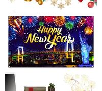 Fondo De Año Nuevo para Pared - 90x150 cm Decoración 2D - Fondos Fotográficos para Fiestas - para Fiestas Creadores De Contenido Reuniones Familiares Eventos Escolares Empresas Pequeñas