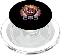 Fondo de arco iris bomba de dibujos animados feliz PopSockets PopGrip para MagSafe