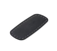 Fondo de Bolso Artesanal para Bolsos de Punto Parte inferior larga for bolso de punto, base cuero sintético for, parte hecha a mano con agujeros, remache, accesorio for cruzado(9x20cm black)