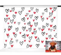 Fondo de corazón para el día de San Valentín para fotografía Kate Valentine Kids Photo Backdrop, 7 x 5 pies