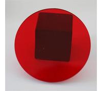 Fondo de fotografía de Producto Redondo acrílico Transparente for fotografía de Joyas, cosméticos, Maquillaje, Soporte de exhibición de Productos, Grosor de 3 mm/0,12 Pulgadas(Red,Dia15cm/5.9in)