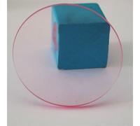 Fondo de fotografía de Producto Redondo acrílico Transparente for fotografía de Joyas, cosméticos, Maquillaje, Soporte de exhibición de Productos, Grosor de 3 mm/0,12 Pulgadas(Pink,Dia10cm/3.94in)