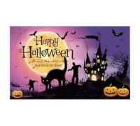 Fondo de Halloween - 70,87 x 43,31 pulgadas Happy Party Banner | PC Spooky Photography Background, Festival Decoración Suministros, Pared de Vacaciones Colgar para Niños Adultos Cumpleaños Hogar