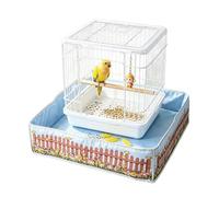 Fondo de Jaula de pájaros Protector Plegable Impermeable antisalpicaduras | Protector inferior para jaula de loros, 60x60cm Pinzones, agapornis, loro yaco, guacamayo, interior, exterior y