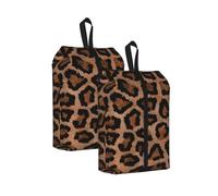 Fondo de Leopardo Guepardo Genial， Bolsas de Viaje para Zapatos (Paquete de 2), Bolsas Impermeables para Guardar Zapatos, Organizador de Zapatos para Viajes y hogar.