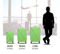 Fondo de Maleta Resistente A Arañazos, Protector Elásado para Equipoje de Viaje, Compatible Con Maletas de 18 A 30 Pulgadas, Lavable, Colores Brillantes, Fácil Instalación, (M)