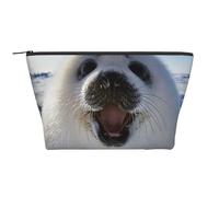 Fondo de Pantalla de Pintura de Foca Arpa, Bolsa de artículos de tocador Bolsa de Maquillaje Bolsa de cosméticos Bolsa de artículos de tocador de Viaje portátil