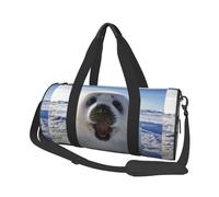 Fondo de Pantalla de Pintura de Foca Arpa, Bolsa de Viaje de Gran Capacidad, Bolso Redondo, Bolsa de Viaje Deportiva, Bolsa de Mano, Bolsa de Fitness