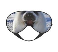 Fondo de pantalla de pintura de foca arpa, Cubreojos completos Antifaz bloqueador de luz Antifaz para dormir Antifaz suave con los ojos vendados Noche