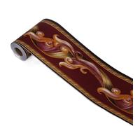 Fondo de pantalla fronteras, Cenefa for papel pintado Peel And Stick, 10 metros, multicolor. Flores de PVC(204)