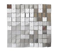 Fondo De Pared Brillante Paneles de Fondo Pared con Brillo Plateado, 12 o 18 Paneles, Fondos Lentejuelas Cuadrados for Bodas, Despedidas Soltera y(Silver,18 pcs(3FTx6FT))