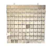 Fondo de Pared Brillante Paneles de Pared Brillantes con Lentejuelas Doradas y champán Mate 90 x 180 cm for Decoraciones cumpleaños, Bodas matrimonios(18pcs)