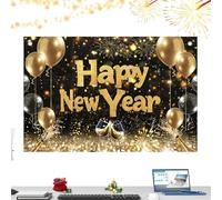 Fondo de pared de Año Nuevo, 99 x 150 cm, cartel de feliz año nuevo 2026 - Para fotografía, celebración, cumpleaños, accesorios de estudio, terraza, interior, hogar,
