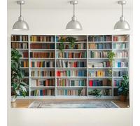 Fondo de pared para estantería, colorido fondo de fotos retro para decoración del hogar, acogedor entorno de imagen interior para fiestas, eventos y reuniones, 71 x 43 pulgadas