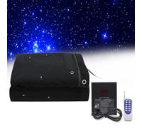 Fondo de tela de cielo estrellado de escenario LED, telón de fondo de estrella de cielo nocturno, cortina de estrella plegable, fondos de fotografía estrellada, decoración con controlador para boda,