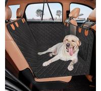 Fondo Duro Funda Asiento Coche Perro, Extensor De Asiento Trasero para Perro con Ventana De Malla Visible, 132 * 63CM, Resistente al Agua y a los Arañazos, para Coches Suvs, Camiones