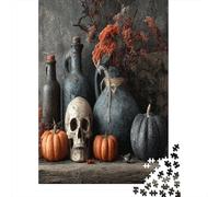 Fondo Espeluznante con Elementos festivosRompecabezas De 1000 Piezas Juegos Educativos De Desafío para Adultos, Decoración del Hogar70x50cm/1000pcs