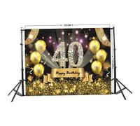 Fondo fotográfico con globos 3D de 210 x 150 cm, vinilo para decoración de cumpleaños de moda, fácil de configurar.