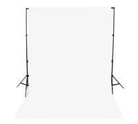 Fondo fotográfico de pantalla, gran fondo plegable para fotografía, poliéster, lavable, para sesiones de fotos, fiestas, cortinas, estudio y en vivo (blanco, 3 x 6 m)