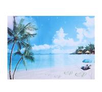 Fondo fotográfico de vinilo con estampado de paisaje oceánico tropical, tela suave y agradable al tacto, reutilizable para decoración de paredes,
