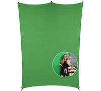 Fondo Fotográfico Verde 2,1 x 1,5 m, Rollei X Drop Telon de Fondo Estudio Poliéster Plegable y Lavable para Chroma Key y Fotografía de Retratos y Productos, Fondo-Fotografico-Telon-Estudio-Verde