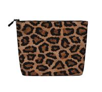 Fondo Genial de Guepardo y Leopardo,Neceser de Maquillaje de imitación Lino, Neceser de Viaje portátil