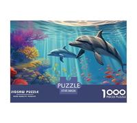 Fondo Marino Una Escuela de pecesJigsaw Puzzles for Adults 1000 Piece Age 12+ for Adults Educational Games Home Beautiful Decoration for Women Gifts for Man38x26cm/1000pcs
