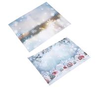 Fondo Navideño de Papel para Fotografía, Doble Cara, sin Brillo | Decoración de Fondo Estereoscópica, Diseño Simple y Cálido, para Fotos Sociales y Uso Profesional