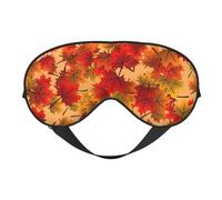 Fondo Otoño Otoño Hojas Patrón, Cubreojos completos Antifaz bloqueador de luz Antifaz para dormir Antifaz suave con los ojos vendados Noche
