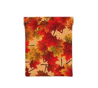 Fondo Otoño Otoño Hojas Patrón, Squeeze Top Wallet Bolsa de Almacenamiento para Mujer Monedero pequeño Bolsa de Cambio