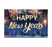 Fondo para Año Nuevo,Decoración 100x150 cm - Fondos Fotográficos para Fiestas | para Fiestas Eventos Escolares Reuniones Familiares Decoración Ventana Hogar Oficina Salón