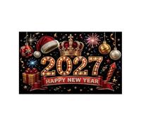 Fondo para Cabina de Fotos de Año Nuevo 2027 Banner Cuenta Atrás Decoración | Fondo Fiesta Año Nuevo Para Apartamento, Festival, Interior, Estudio y Navidad A