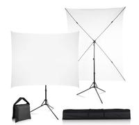 Fondo Verde con Soporte, Kit de Soporte para Fondo de fotografía de 1,5 x 2 m, Fondo Verde Plegable pequeño para Estudio fotográfico, transmisión en Vivo, reuniones de Zoom y Juegos.