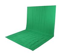 Fondo Verde de 3x6 M, Chromakey Duradero | Material de poliéster, Fácil de planchar, Engrosado para una mejor manipulación, Ideal para vídeos