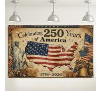 Fondo vintage de celebración de Estados Unidos, diseño patriótico de bandera de Estados Unidos, decoraciones rústicas para fiestas del Día de la Independencia, fondo de fotos de 250 años de libertad
