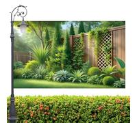Fondos de jardín para Pared,Decoración de Jardín 210x150 cm - Fondo de Naturaleza para fotomatón - para Jardineros Fotógrafos Inquilinos Restaurante Cafetería Escuela Feria de Artesanía Boda