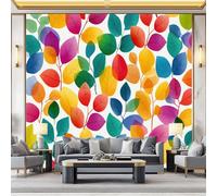 Fondos de pantalla con imágenes panorámicas Pintado Vides Hojas Textura Decoración de pared decorativa para el dormitorio del hogar 300 x 210 cm para decoración papel tapiz multiusos Vistoso