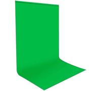 Fondos Fotográficos Greenscreen 1,8x2,8m, Bonvvie Pantalla Croma Verde Resistente a Las Arrugas Fondo de Muselina para Estudio de Video fotográfico, TV, Youtube, Reuniones en Línea